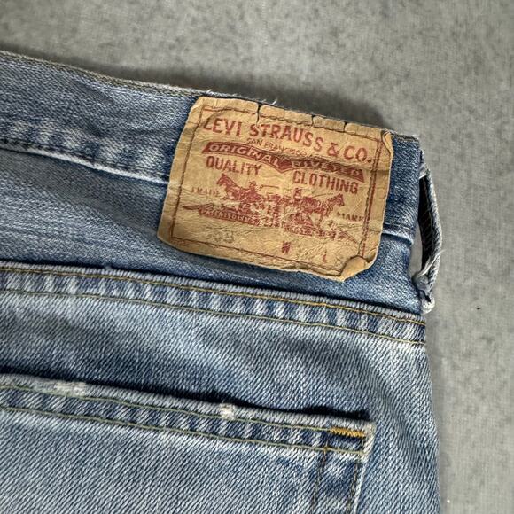 Levi’s 569 Loose Straight Light Wash Denim Jeans - Size: 36x32 - Picture 6 of 10